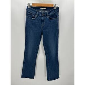 Levi's Curvy Bootcut Medium Wash Blue Cotton Blend Denim Jeans Women's Size 28